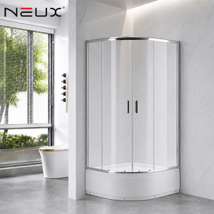 Factory Hot Sale Bathroom 5mm Tempered Sliding Door Shower Room Corner Shower Cabin