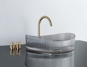 Modern Color Vanity Countertop Glass Hand Wash Basin