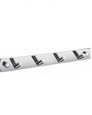 Aqua Chiaro Multi Robe Hook Bar Chrome