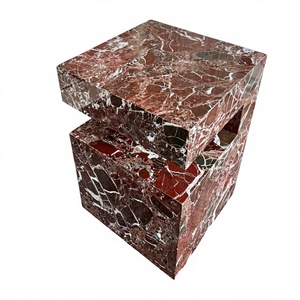 Rosso Levanto Purple Marble Luxury Countertop and Wash Basin