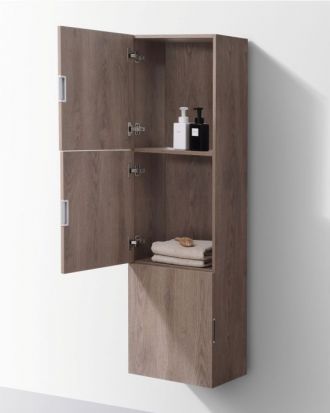 High-Gloss & Solid Wood Linen Side Cabinets