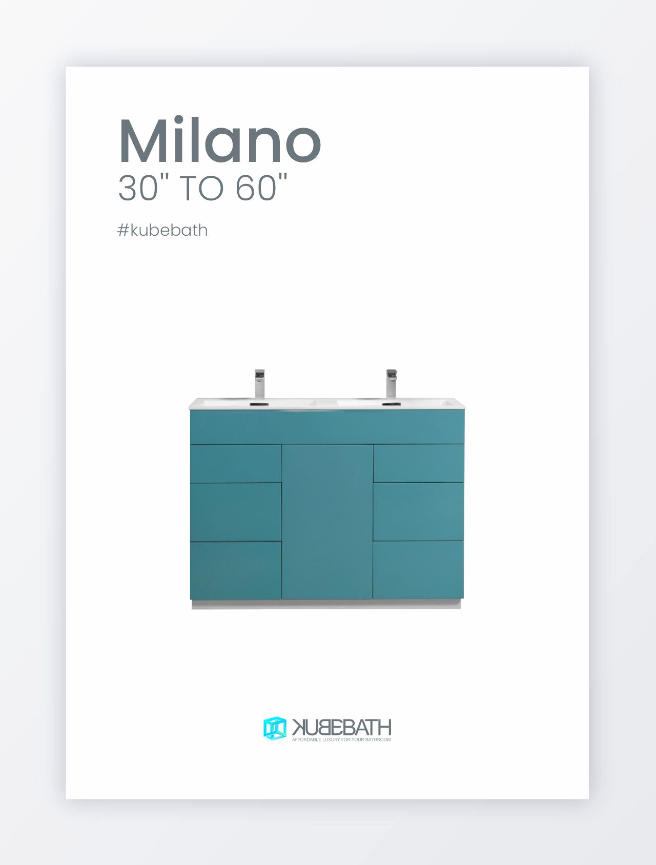 Milano Luxury Double Sink Vanity