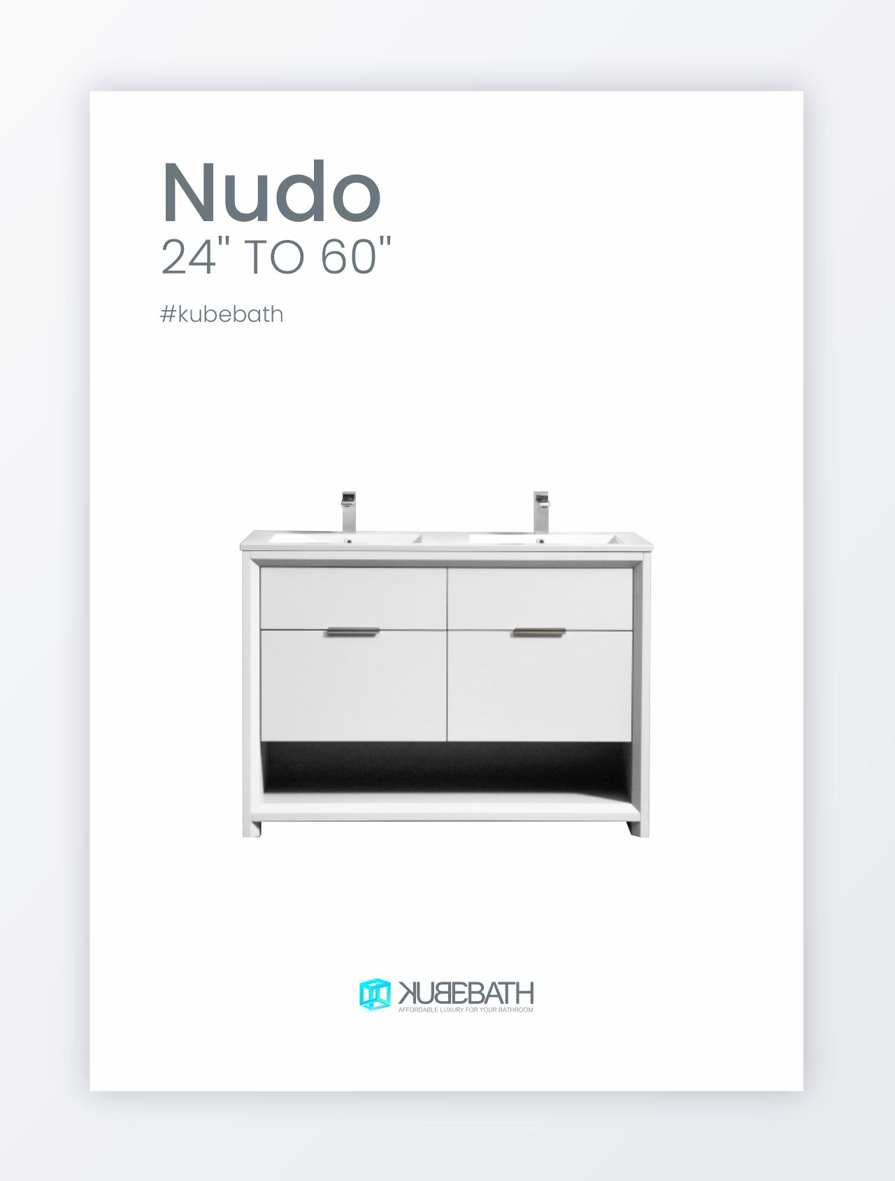 KubeBath Nudo Floating Vanity