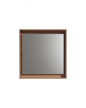 24in Wide Mirror w/ Shelf Honey Oak