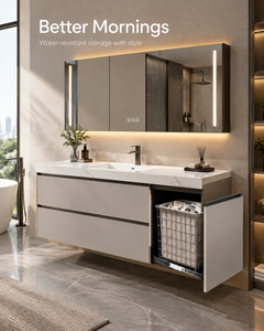 Modular High Capacity Steel Bathroom Vanities