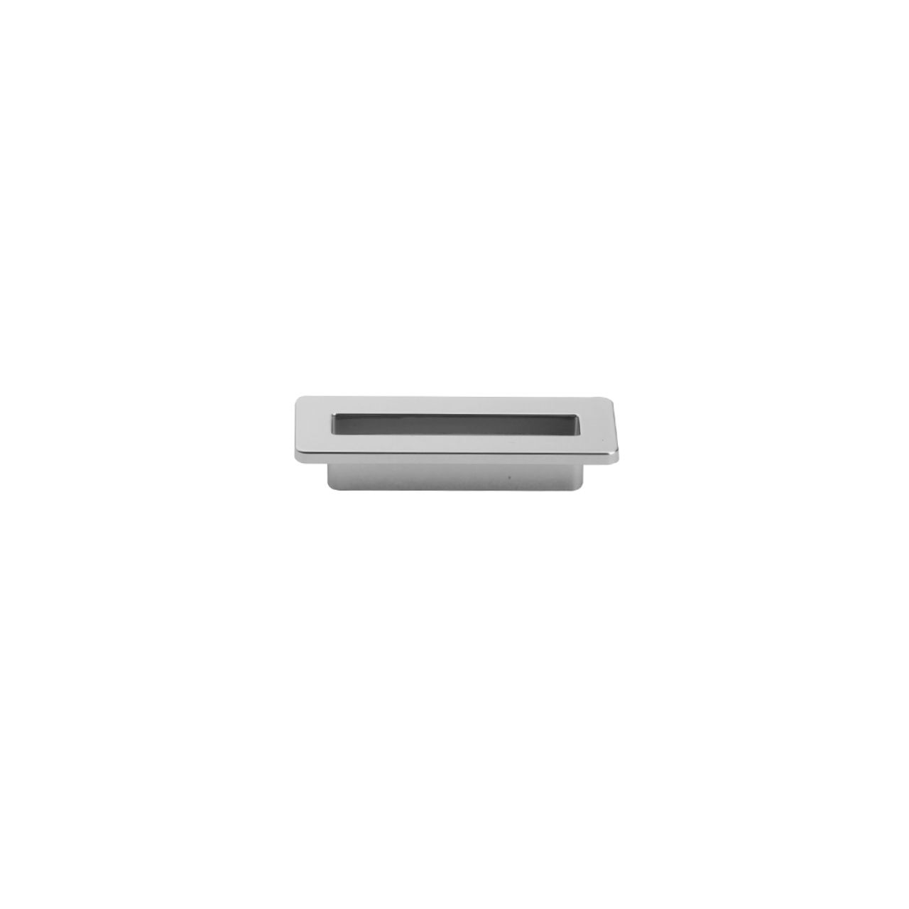 Rectangular Overflow Cover in Chrome
