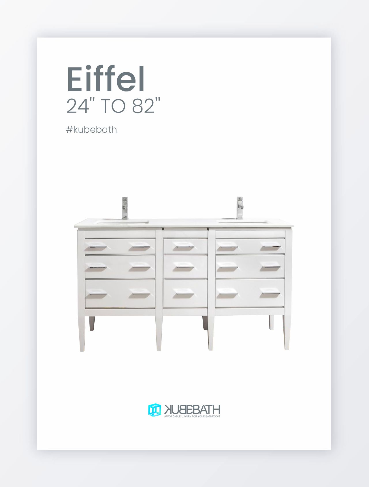 Eiffel Commercial Double Sink Vanity