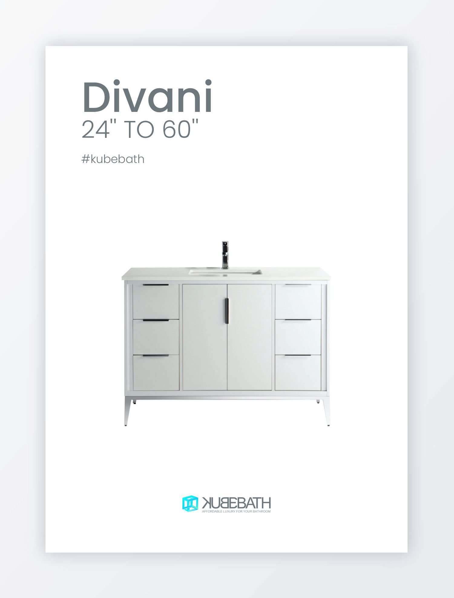 Divani Architectural Double Sink Vanity