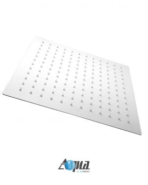 Aqua Piazza 12 Inch Square Rain Shower Head White