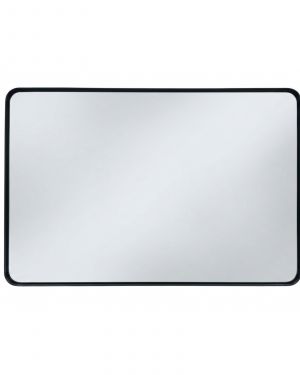Smusso Matte Black Framed Vanity Mirror