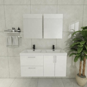 Double Doors MDF Modern Eco-Friendly Freestanding Vanity Cabinet