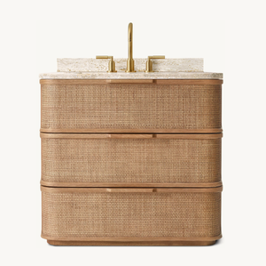 Luxury American Style Oak Solid Wood Plywood Vanity