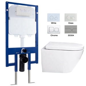 Modern Design Wall Hung Toilet Set Complete With Concealed Cistern