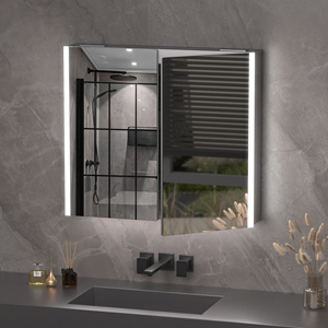 Waterproof Rust Resist Aluminum Led Bathroom Mirror Medicine Cabinet