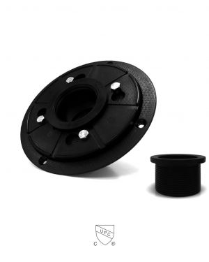 ABS 2 Inch Coupling with Compression and Threaded Fittings