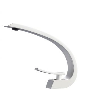 Aqua Arcco Single Hole Faucet White