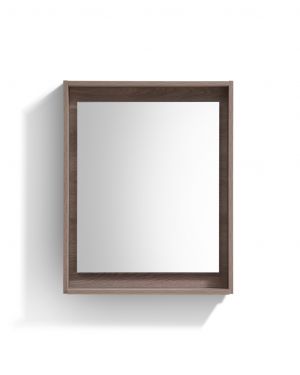 24in Wide Mirror w/ Shelf Butternut