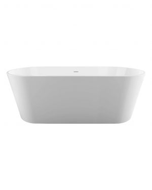 Kube 53.94 Inch White Free Standing Bathtub