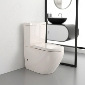 Hotel Sanitary Ceramic Two Piece Siphonic P-Trap Dual-Flush