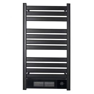 Wall Mounted Electric Heated Towel Rack with PTC Fan Heater Aluminum Towel Warmer Blower Dryer for Bathroom Hotel