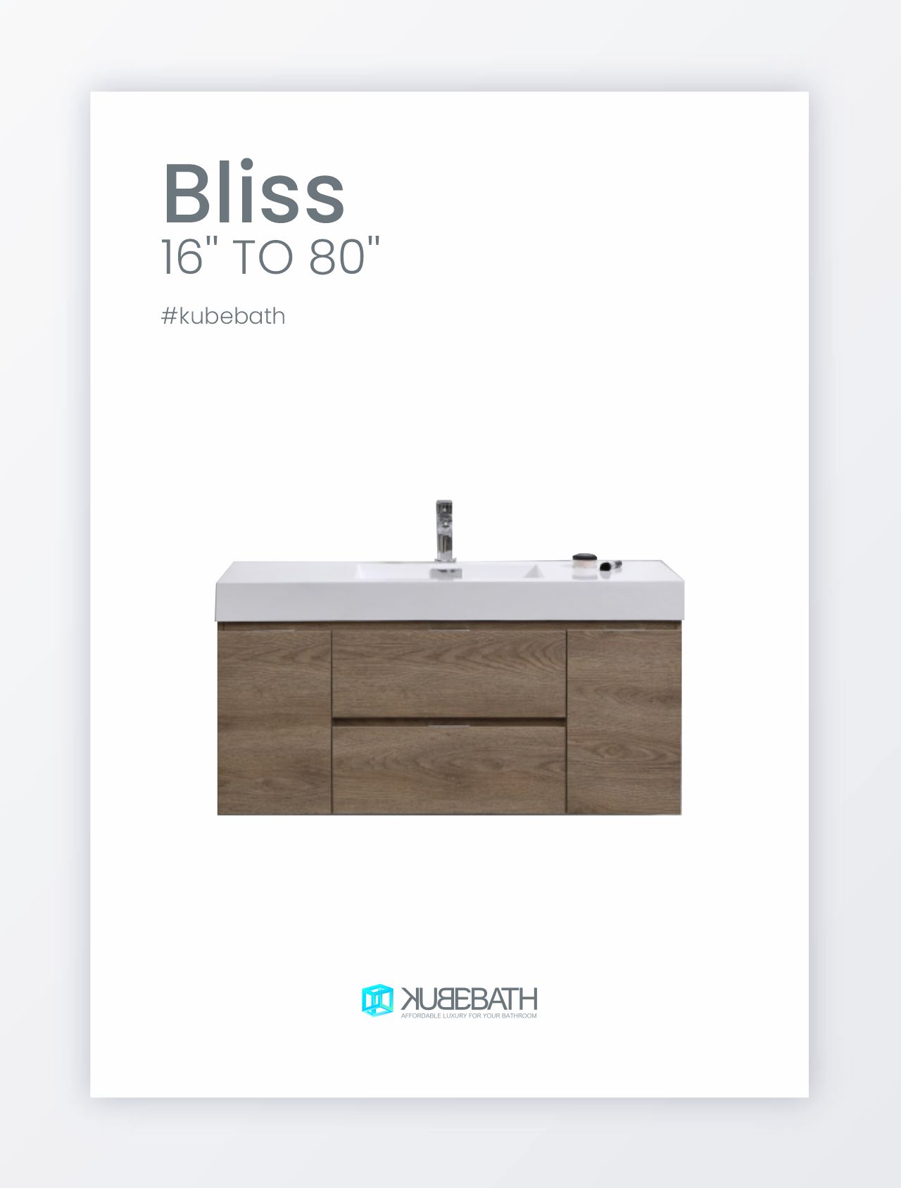 Bliss Modern Double Sink Vanity