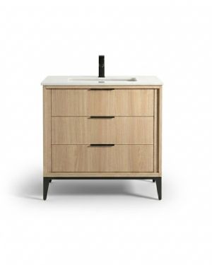 Divani 36 inch Single Quartz Vanity Countertop Unit