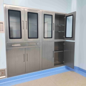 Cleanroom Wall-Mounted Medicine Cabinet With Drawers