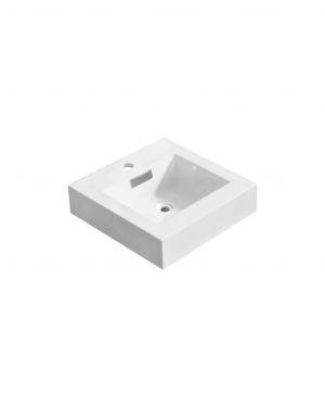 KubeBath Bliss White Reinforced Acrylic Composite Sink