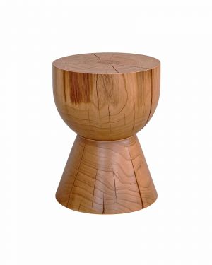 Solid New Zealand Pine Chalice Accent Stool