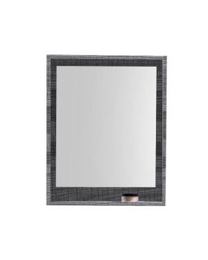 24in Wide Mirror w/ Shelf Ash Gray