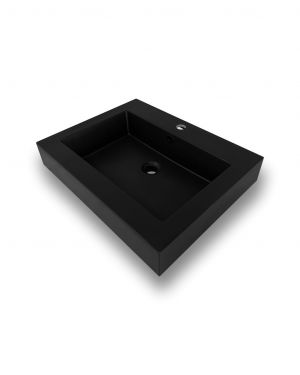 KubeBath Bliss Matte Black Graphite Finish Sink