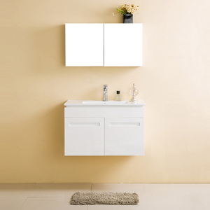 Waterproof Plywood Wall-Mounted 2-Door Bathroom Vanity